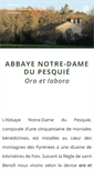 Mobile Screenshot of abbaye-pesquie.org
